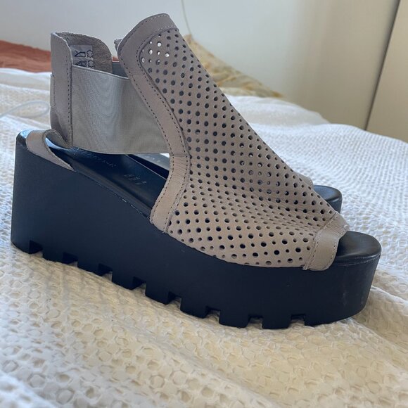 8100 MELROSE Slingback Wedge Platform Sandal Size 41 - Picture 5 of 8